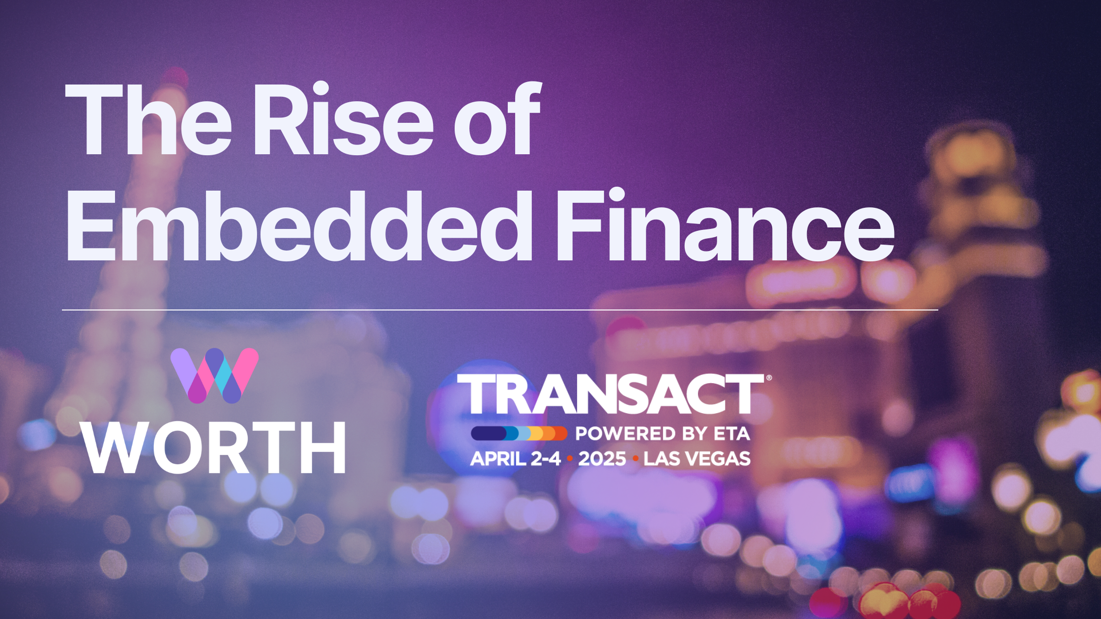 Rise of Embedded Finance Panel at Transact 2025